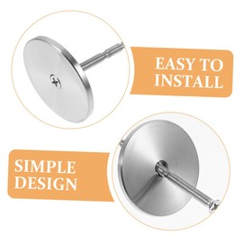 iplusmile Door Hole Cover Plate Anti-Theft Decorative Filler for Deadbolt Door Knob Durable Easy Installation Enhances Security Aesthetics