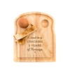 Engraved Egg and Toast Board for 5th Wedding Anniversary -