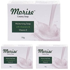 Fashion Kreza Morise Creamy Soap For All Skin Types Skin Moisturizing Soap For Women & Men (PACK OF 3-75g*3=225g)