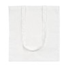 eBuyGB Shopping Tote Shoulder Bag, 100% Cotton, White, 2.54 x