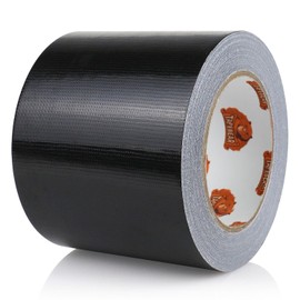 TAPEBEAR Black Duct Tape Heavy Duty 4" x 90FT, Strong Tough Utility Ducting Tape Waterproof, No Residue, Flexible, Hand Tear Binding Tape Industrial Strength for Bundle, Patch, Protect & Repair