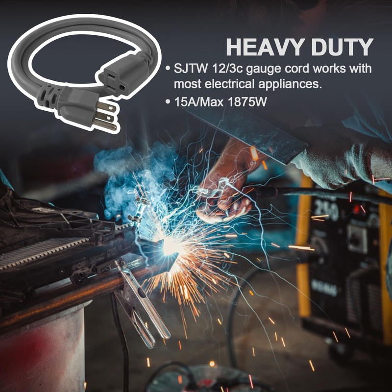 EP 25 Ft Outdoor Extension Cord, 12/3 SJTW Heavy Duty