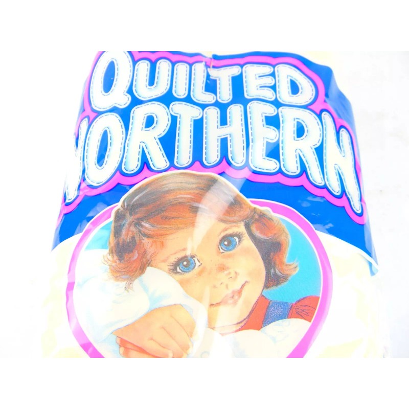 Vintage 1992 Quilted Northern Pastels Yellow Bathroom Tissue 4 Roll