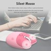 Cute Cat 2.4G USB Wireless Mouse for Women and Children,