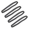 Kisangel 4Pcs Rubber Tank Tracks for Crawler Non Slip Design