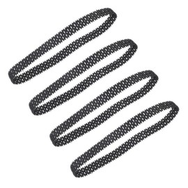 Kisangel 4Pcs Rubber Tank Tracks for Crawler Non Slip Design for DIY Tank Models Stable and Reliable Performance for Creative Projects and Learning Activities