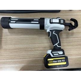 TaskStar Electric Caulking Gun, Cordless Caulk Gun w/2.0Ah Batteries, 10OZ/300ML Drip-Free Caulk Guns with with Stepless Speed Control,LED Light, Lightweight Adhesive Gun Kit for Filling