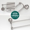 Hoimpro Adjustable Retractable 15-27 Inches Stainless Steel Bathroom Towel Bar,
