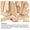 sourcing map Wooden Dowel Pins 100pcs 4x20mm(5/32"x3/4") Fluted Beveled Ends