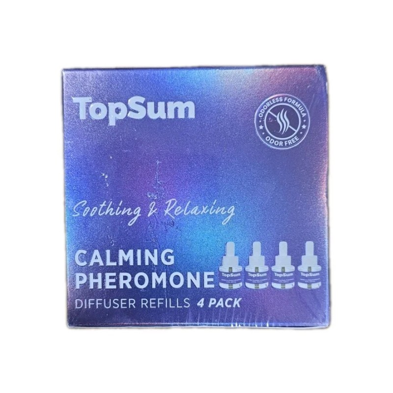 Topsum Dog Calming Diffuser Refills: 4 Pack Dog Pheromones Calming