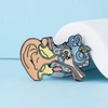 MEDFOLY Broche de anatomía de cochlea, esmalte médico para oídos,