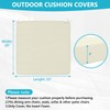 COSHNIBI Patio Cushion Covers 22'' X 20'' X 4'', Waterproof