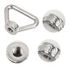 Dokpav 4 Pcs M8 Triangle Ring Nuts, 304 Stainless Steel
