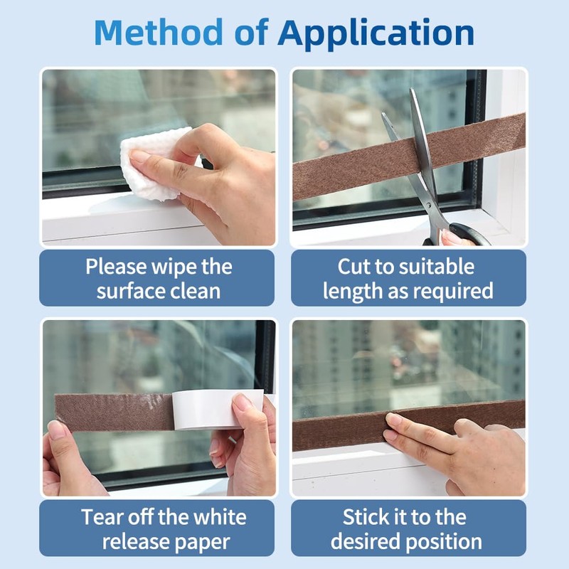 FuKuEn Moisture Absorbent Tape for Windows, 1.18 Inch x 13