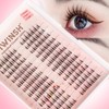 Cat Eye Manga False Eyelashes - Natural, Fluffy, Lashes Cluster