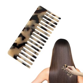 Wide Dental Comb, Detangling Curling Comb, Coarse Women's Resin Straight Hair Comb, No Handle, Anti-Static Coarse Comb for Curls for Children, Men, Wet Dry, Wide Comb, Curls Comb
