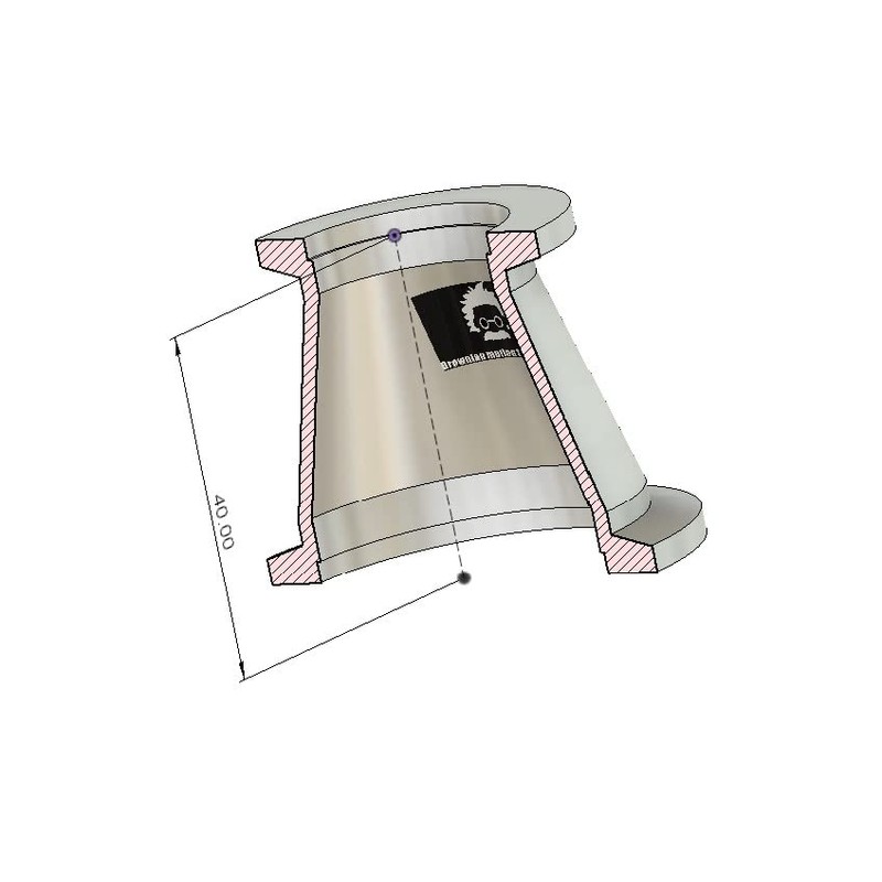 bmotiontech conical Reducer with ISO-KF Flange KF16 KF25 KF40 KF50