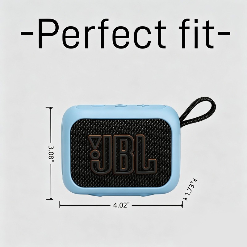 BLIKEJIN Silicone Protective Case Compatible with JBL GO5 Portable Bluetooth