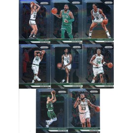 2018-19 Panini Prizm Basketball Boston Celtics Team Set of 13 Cards with rookies: Bill Russell(#25), Larry Bird(#85), Kyrie Irving(#98), Jaylen Brown(#108), Jayson Tatum(#118), Al Horford(#128), Robert Williams III(#138), Terry Rozier(#148), Gordon Haywa