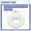 PATIKIL Wall Split Flange 1.5" (37mm), Round Detachable Escutcheon Plate