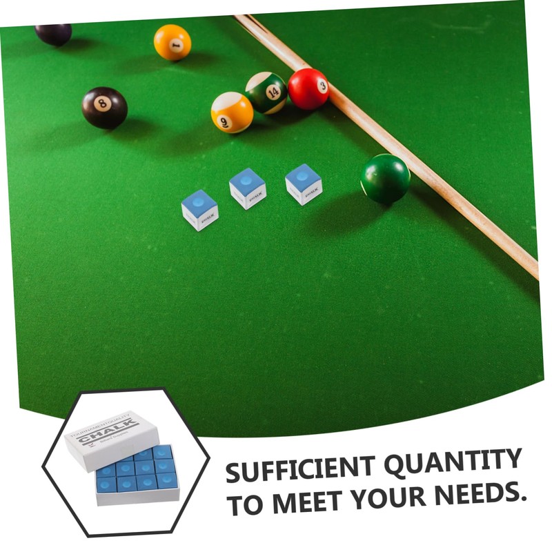 OHPHCALL Professional Billiard Chalk 12 Cubes Snooker Chalk Bulk Supplies