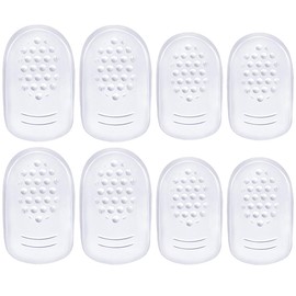 minkissy 4Pares Talonera Autoadhesiva Talonera De Gel Tacones Claros Almohadillas Para Pies Tacones De Confort Agarres Del TalóN Copas Del TalóN Suave Almohadillas De Gel Para Talones (S+L)