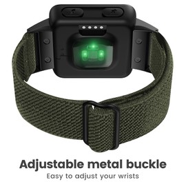 NotoCity for Garmin Forerunner 35 Strap, Elastic Braided Solo Loop Replacement Watch Strap for Garmin Forerunner 35