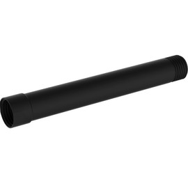 Hibbent All Metal 6 Inch Shower Head Extension Arm - Solid Brass Extender, Water Outlet Lowers Existing Head, Matte Black