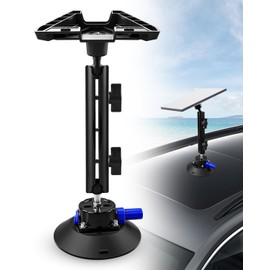 ZXWATC Adjustable Starlink Mini Mount, Magnetic Car Mount Compatible with Starlink Mini, Metal Frame Magnetic Quick Release with Adapter for Car Roof RV Trucks Boat Iron Surface