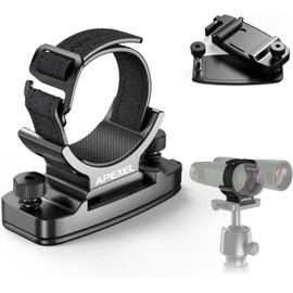Binocular Tripod Mount Adapter with Backpack Clip, Attaches to Straps and Belts, Binoculars Accessories with 1/4"-20 Screw, 38mm Quick Release Plate, Compatible with Most Binocular, Tripods, DSLR