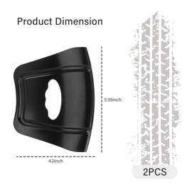 OFBAND 2PCS Upgraded Rim Protector for Car Wheels,Ergonomic Design Rim Guards for Car Rims with Double Convex Rib Non-Slip Edge,Universal Wheel Protectors Rim Fits Motocycles SUVs Bikes (Black)