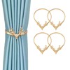 Winlauyet Pack of 4 Curtain Tiebacks Elk Design Tiebacks Curtain