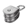sourcing map M50 Double Pulley Block, Stainless Steel Swivel Rigging