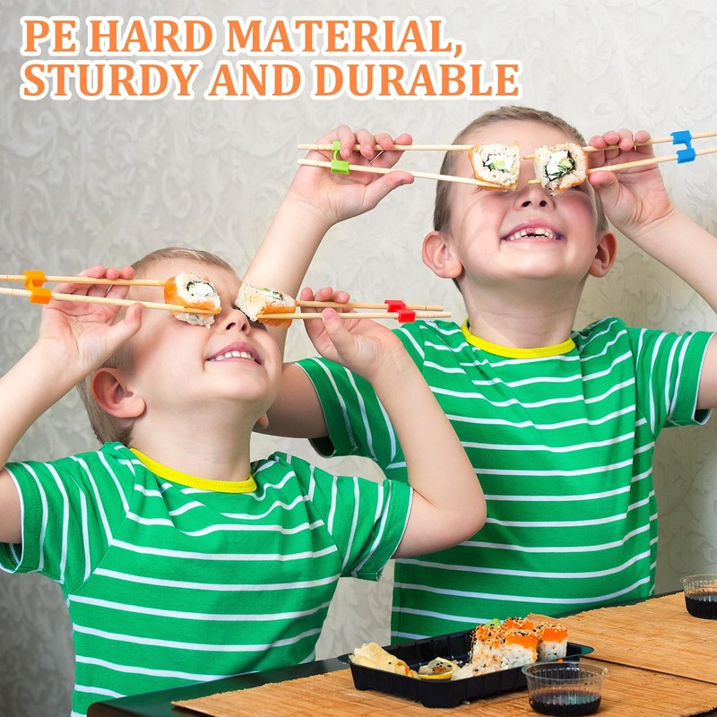 Patelai 5 Pairs Reusable Chopstick Helpers Practice Chinese Chop Stick