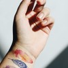 Oottati Waterproof 2 Sheets Small Cute Temporary Tattoo Stickers Colored