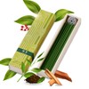 Hasegawa Hyakurakuko Premium Japanese Sandalwood Incense - Long Type, 40 Sticks with Aluminum Holder, 20-30 Min Burn Time, Made in Japan 線香 百楽香 (Green Tea)