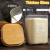 Large glass flour and sugar containers with 132 Kitchen Pantry