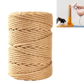 Natural Sisal Rope, 30 m Sisal Rope for Scratching Post, Scratching Post Rope for Cats, Cat Toy, Cat Rope Accessories, Sisal, Rope Scratching Post, DIY, Garden Decoration
