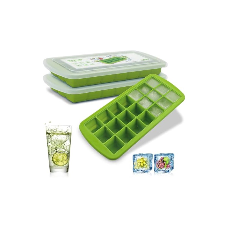 2PC Molde de Silicona para Hielo en 3D Molde,CREATESTAR Moldes