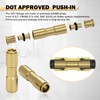 CheeMuii 6 PCS 1/4 Brass DOT Air Line Fitting Straight