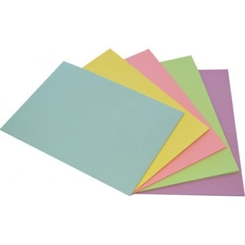 Rainbow A4 Colour Copy Paper 100 Sheets, Pastel Assorted