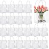 20PCS Bolsas de Regalo de PVC Transparente con Asas, Bolsas
