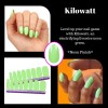 Color Street Kilowatt Nail Polish Strips Set Solid Neon Bright Electric Green