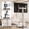 FITUEYES Rolling TV Stand - Portable Mobile TV Cart on
