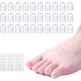 30 Pcs Protectores de Dedos de los Pies, Tapas de Silicona Suave para los Dedos de los Pies, Protector de Gel para Dedos de Pie, Protector Dedos Pie, Alivia Dolor de Uñas Encarnadas, Callos y Ampollas