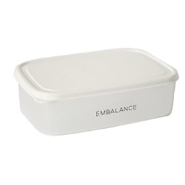 Willmax EMBALANCE Storage Container, Rectangular Container, M (20.3 fl oz (870 ml), White T12219, 20.8 fl oz (870 ml)