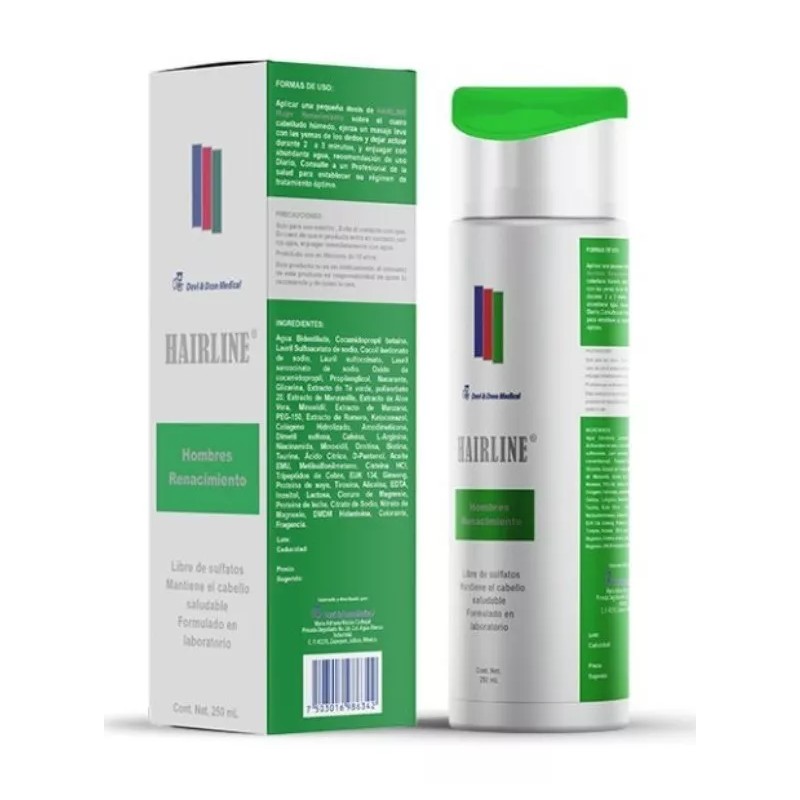 Hair Line Shampoo Hairline Anticaida 2x Pack