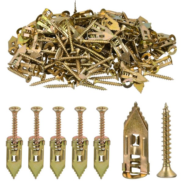 OctBird Pack of 120 Self-Drilling Expansion Screws, Drywall Dowels, Self-Drilling