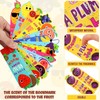 Fainne 120 Pieces Scented Bookmarks Cute Fruit and Sniff Bookmarks