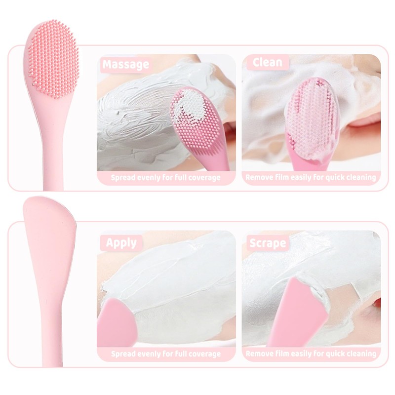 Silicone Face Scrubber Face Mask Applicator Facial Cleansing Brush,Pore Scrubber